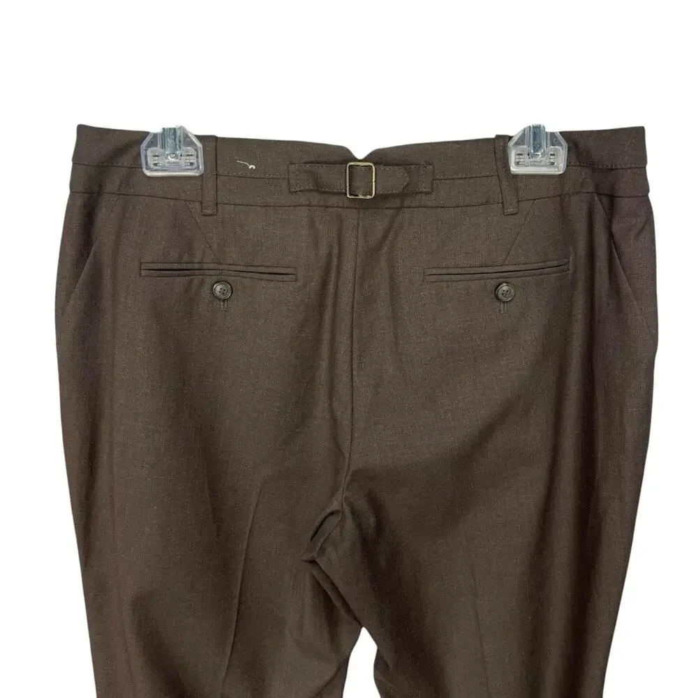 ANN TAYLOR LOFT JULIE Women's DRESS PANTS Brown Size 10P - Picture 3 of 4